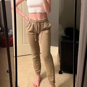 tna taupe sweatpants